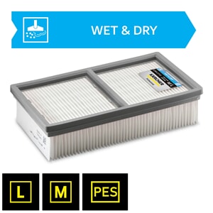 Flatefilter Vått og tørt PES L M | NT65/2 | NT75/2