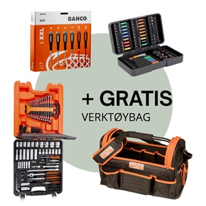 PUSH Kampanjepakke + Gratis verktøybag | Totalt 171 deler